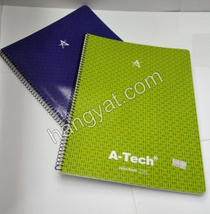 "A-Tech" A4 鐵圈4孔單行簿(B2162) 210 x 297mm 80張_1