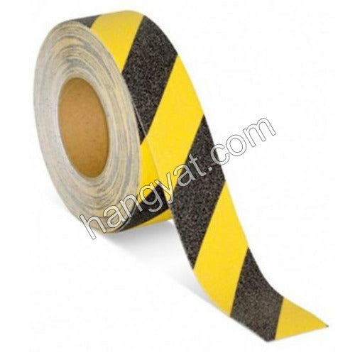 Nikko 警示防滑膠帶(磨沙警示貼) - 黃/黑 50mm x 10米_1