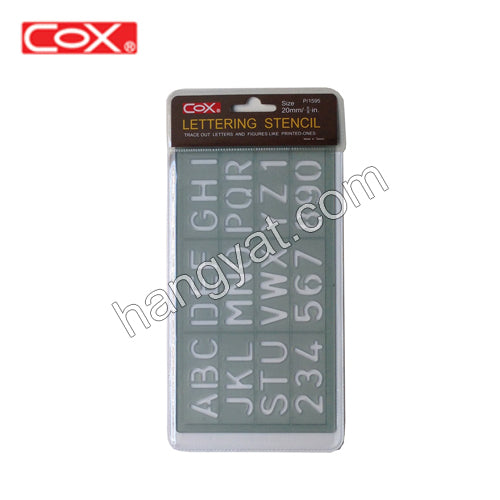 COX® P/1595 字母數字尺 - 20mm_1