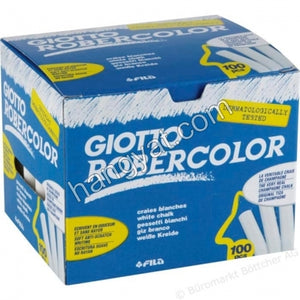 已停售-----"GIOTTO ROBERCOLOR" 法國無塵白色粉筆(16合x100支)_1