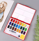 Faber-Castell Solid Watercolours 24色固體水彩顏料組合盒_4