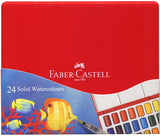 Faber-Castell Solid Watercolours 24色固體水彩顏料組合盒_5