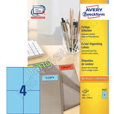 Avery Zweckform 彩色標籤 3457 (藍色, 105x148mm)_1