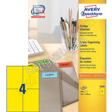 Avery Zweckform 彩色標籤 3459 (黃色, 105x148mm)_1