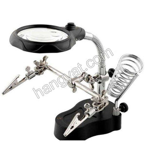 Te-801 Helping Hand Magnifier Led Light With Soldering Stand_1