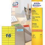 Avery Zweckform 彩色標籤 3455 (黃色, 105x37mm)_1