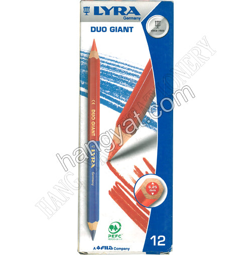 德國古琴牌 LYRA 特粗雙色鉛筆 藍/紅_1