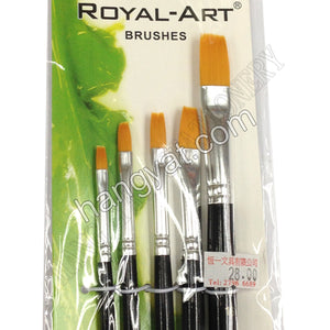 Royal-Art® 5支精簡套裝藝術畫筆 -  平頭_1
