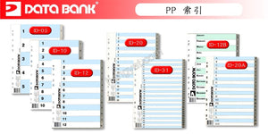 "Data Bank" A4 紙膠質 Index Divider_1