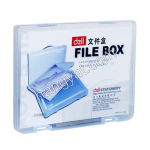 Deli 5701 透明塑料文件盒 - A4_1
