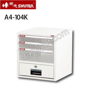 Shuter 樹德 A4-104K 四層附鎖桌上型文件櫃(A4)_1