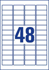 Avery Zweckform 德國詩藝寶 L6114-20 鐳射+影印二用膠質保密標籤 -20頁,540張 63.5x 29.6mm白色_6