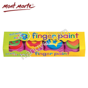 Mont Marte 兒童手指畫顏料連印章(4色套裝)_1
