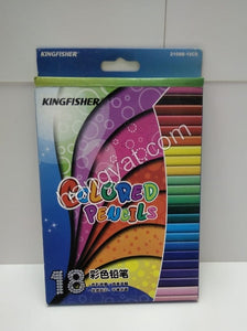 Kingfisher 木顏色筆18色套裝 2108B-18CB_1