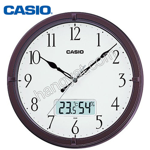 Casio IC-02-5DF 掛鐘連溫濕度計_1