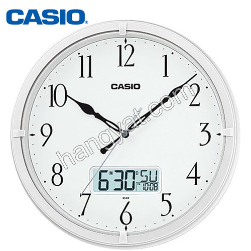 Casio IC-02-7DF 掛鐘連溫濕度計_1
