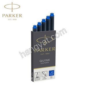 Parker Quink 鋼筆墨膽, 長芯 - 藍色5支裝/盒_1