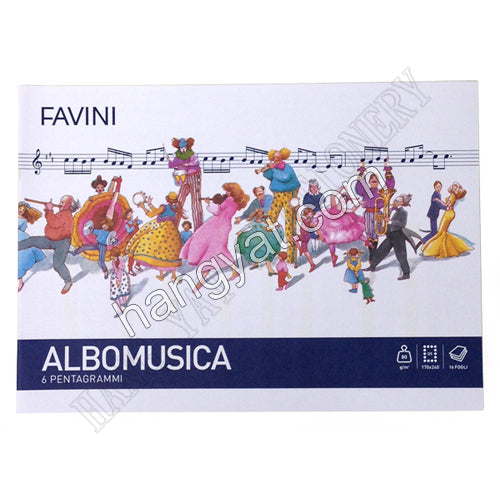 FAVINI Albomusica 音樂練習簿(五線譜)_1