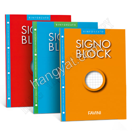 Favini Signo Block 單行簿 - A4 80g 8mm 40's(適用2/4孔快勞)_1