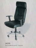 已停售------辦公室高背油壓扶手轉椅 A035 黑_2