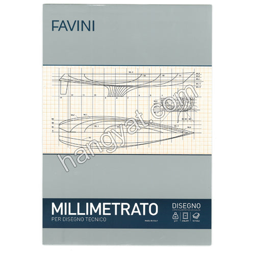FAVINI Disegno Millimetrato 毫米繪圖格仔簿_1