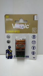 "Vinnic" 銀戰士 SUM9V 6F22 9V AAA 碳性電池 - 1粒_1