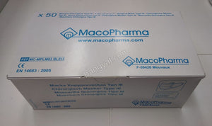 缺貨-----"MacoPharma" 三層外科口罩F-59420 (50個裝)_1
