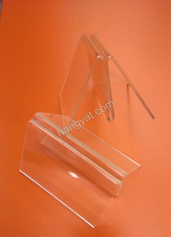 透明三角型餐牌展示座 - 100 x 60mm / 75 x 60mm_1