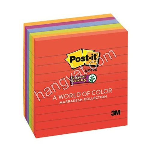 3M Post-it®  Super Sticky Notes 675-6SSAN 特粘橫條紋告示貼  4