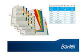 Bantex 6003~6013 膠質顏色索引分類 - A4/A5 11孔,5~20級_3