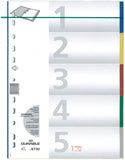 德國 Durable 6730 膠質顏色索引分類 - A4,11孔,5級_2