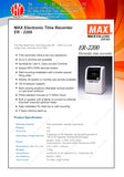 MAX ER-2200 TIME RECORDER_2