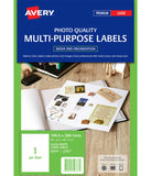 Avery Zweckform  959767 光面相紙多用途標籤 -  A4 25張裝_2